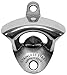 Barware Gear Stainless Steel Wall Mounted Bottle Opener with free Stainless Steel Mounting Screws. Classic Style and Durable Design to Open Beer and Soda in Style Easily