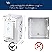 Smart Light Switch,Wi-Fi Switch In-wall Wireless Switch Compatible With Amazon Alexa,Remote Control Your Fixtures From Anywhere,Timing Function,Overload Protection,No Hub Required