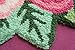 USTIDE Pink Rose Rug, Rustic Flower Carpet, Handmade Romantic Non- Slip Area Rugs, Doormat for Bathroom Living Room/Bedroom, Small Bath Rug (1.97FTx2.3FT)