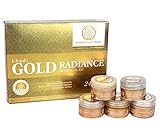 Khadi Natural Herbal Ayurvedic Gold Radiance Mini Facial Kit with Cleanser, Gel Scrub, Massage Cream, Facial Gel, and Facial Pack for All Skin Types (75 g)