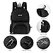 Lightweight Durable Backpack Foldable Tote Bag Camping Outdoor Hiking Daypack (Black)
