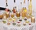 WDF 100Pack 2OZ Gold Glitter Mini Plastic Dessert Bowls-Round Disposable Plastic Dessert Cups-Gold Dessert Ice Cream Bowls