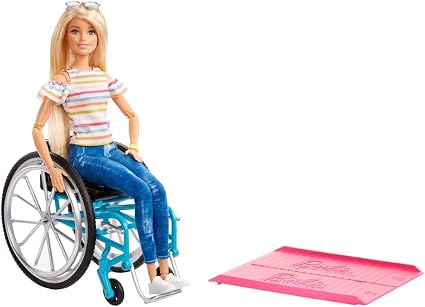 Amazon Com Barbie Fashionistas Doll Blonde With Rolling