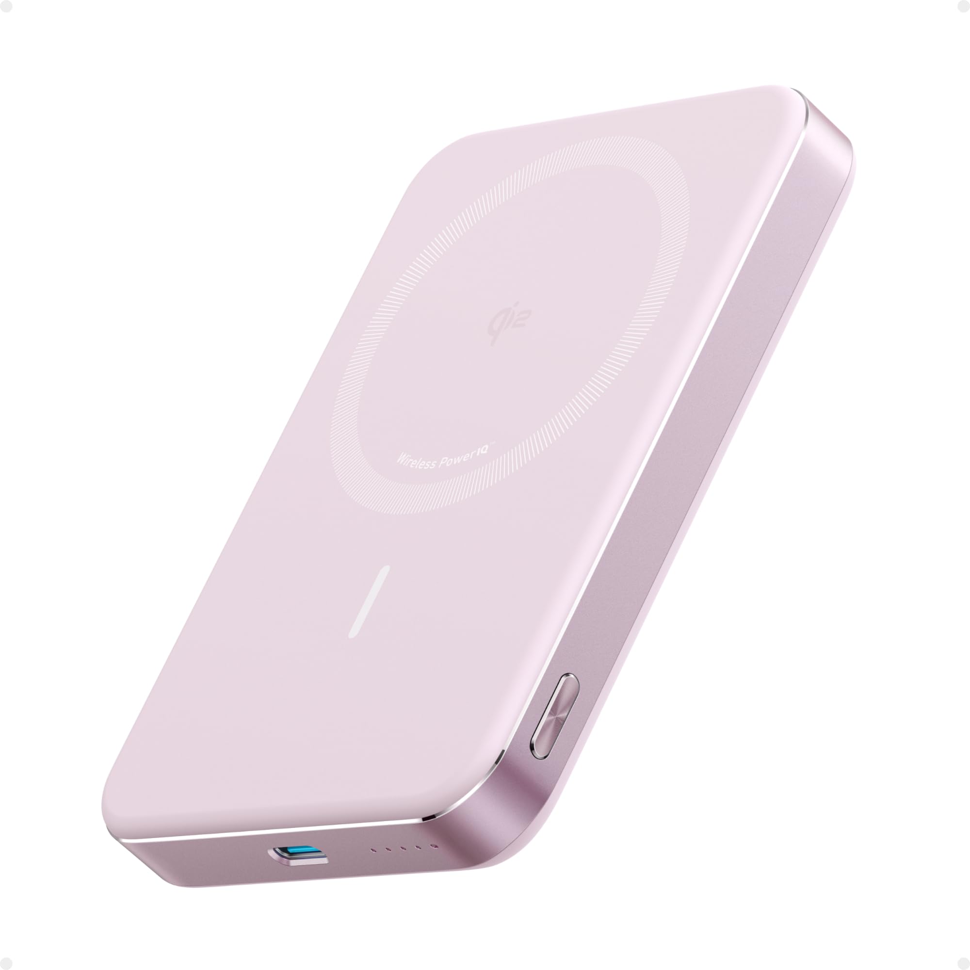 Anker MagGo Power Bank, Ultra-Slim 10,000mAh Magnetic Battery Pack, Qi2 Certified 15W Ultra-Fast MagSafe Compatible Portable Charger, Ergonomic Design, for iPhone16/15/14 Series Only（Not for Pixel）