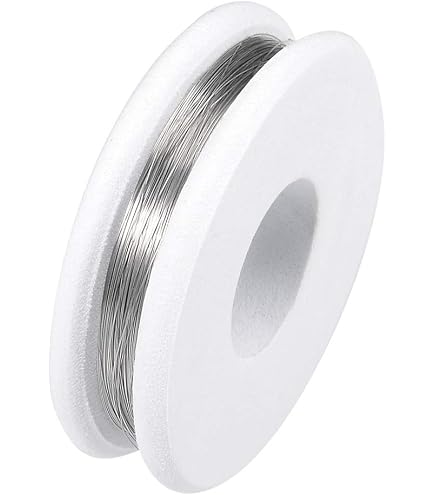 Sourcing Map Heizdraht 0,15 Mm (35 AWG) – Nichrome Cr20Ni80, 20 M / 65,6 Ft, Max. 1100°C, Für Heizelemente & Öfen