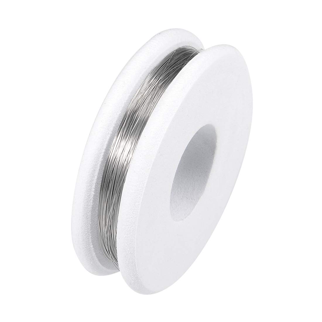 sourcing map 0.12mm 37AWG Superfine Heating Wire Wrapping Cr20Ni80 Resistor Wire for Heating Elements 33ft Long