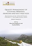 Image de Quality Management of Cultural Heritage: problems and best practices: Proceedings of the  XVII UISPP World Congress (1-7 September, Burgos, Spain). ..