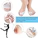 Metatarsal Pads, Toe Separator, Ball of Foot Cushions (4 PCS White)，New Material， Forefoot Pads Cushions, Toe Spacers, Breathable & Soft Gel, Best for Diabetic Feet, Blisters, Forefoot Pain.