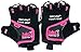Women Gym Gloves Protect Your Hands & Improve Your Grip - Pink & Black Weightlifting Gloves - Easy to Pull On & Off - Adjustable Fit (Pink, Small)