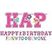 American Greetings Pretty Sweet 1st Birthday Jumbo Letter Kit Decoration Children's Party Banners, Large, Pink/Turquoise/Green