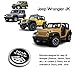 VXAR Emblem Badge Jeep Trail Rated 4x4 Trunk Tailgate Fender LOGO for Jeep Wrangler 2007-2018(Black 2pcs)