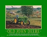 John Deere Tractor Motivational Poster Art Print 11x14 Toys Charles Freitag Wall Decor Pictures