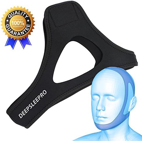 Deepsleepro - Stop Snoring Devices , Comfortable Adjustable Stop Snoring Chin Straps, Best Snoring Solutions for You (Large Size, Black)