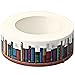 Wode Shop Washi Masking Tape, Books Washi Tape Decorative Craft Tape Collection for DIY and Gift Wrapping with Colorful Designs and Patterns