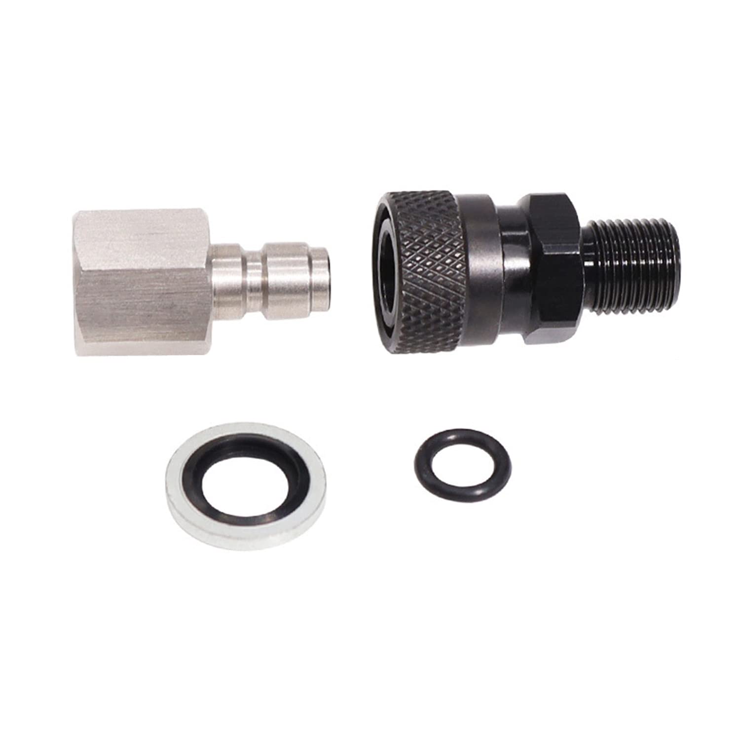 EsportsMJJ 1/8 Inch BSP Quick Release Coupler Fittings Quick Connector Inflatable Adapter Charging Adapter Kit for Air Rifles PCP