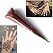 India Painting Tattoo Paste Cone,3 Tube Brown Paste Cone Indian Body Art Painting Drawing with free Stencil