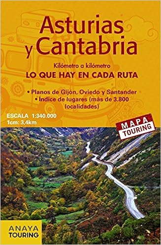 mapa de carreteras asturias y cantabria Mapa de carreteras Asturias y Cantabria (desplegable), escala 1 