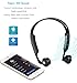 Bone Conduction Headphones, HLQING Bluetooth Wireless Stereo Headset V4.2 Cheek Bone Over The Ear Headset, Sweatproof, Water Resistant Sports Headphone