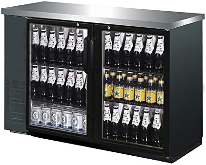 UBB-2G 27" Depth 58" Two Glass Door Back Bar Cooler