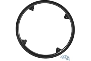 ACROPIX 48 Teeth 12cm Bicycle Bike Crankset Chain Wheel Cover Protector Protective Cover Black - Pack of 1