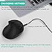 Vertical Mouse, 7Lucky Small Rechargeable Ergonomic Wireless Mouse 2.4GHz High Precision Optical Mice : 3 Adjustable DPI Levels, 6 Buttons for PC, Desktop, Laptop,【for Small Hands】- Black