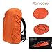 Loowoko Hiking Backpack 50L Travel Daypack Waterproof with Rain Cover for Climbing Camping Mountaineering (Black)