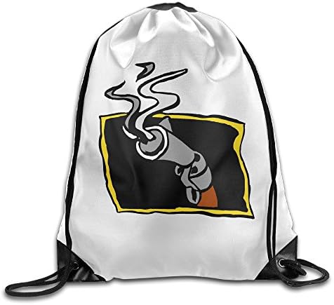 No Smoking Gun Drawstring Beam Port Backpack Handbags Athletic