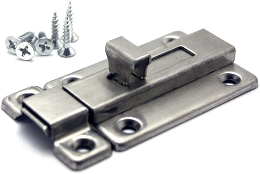 Amazon Com Hometu Stainless Steel Door Latch Sliding Lock Barrel Bolt Hardware For Garden Gate Shed Door Window M 3inch 1set Furniture Decor
