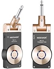 Neewer Trasmettitore & Ricevitore per Chitarra Ricaricabili 2,4GHz Wireless, Sistema Wireless per Chitarra con Indicazione di Livello Batteria (NW-20)