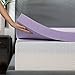 Lucid 3 Inch Lavender Infused Memory Foam Mattress Topper - Ventilated Design – Pressure Relieving Bed Topper - Mattress Pad – CertiPur Certified - Twin Size