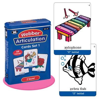 Super Duper Publications Webber Articulation Z Sound Card Deck Educational Learning Resource for Children