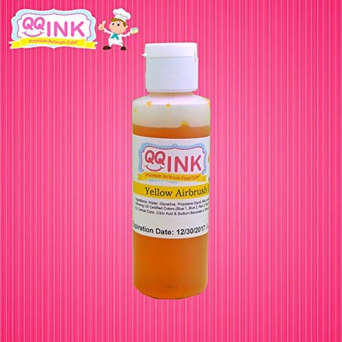 QQink - 4.5 oz Yellow Airbrush Food Color