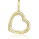 Pure Collection by Ross-Simons 14kt Yellow Gold Heart Charm Holder Pendant