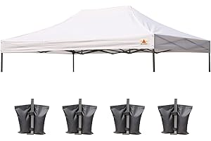 ABCCANOPY Replacement Canopy Top for Pop Up Canopy Tent (10x15, White)
