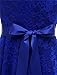 AONOUR Women's Floral Lace Cocktail Party Dress Short Prom Dress V Neck