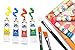 ACRYLIC PAINT SET - Best Artist Kit of 24x12ml - Color Paint - For Kids Adults Beginners and Professionals - Ebook - For Canvas, Wood, Clay, Fabric, Nail Art, Ceramic And Crafts - Money Back Guarantee