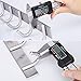 HOMEIDEAS Coat Hook Rack Wall Mounted 13-Inch SUS304 Stainless Steel Brushed Nickel Hook Rail with 5 Heavy Duty Hooks