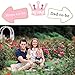 Unomor 33Pcs Pink and Gold Girls Baby Shower Photo Booth Props for Baby Shower Decorations