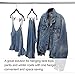 SONGMICS Hangers, 12-Pack Velvet Pants Hangers with Clips,No-Slip Strong Enough and Space Saving with Metal Clips Grooves Hook for Coat Pants Jacket, Black UCRF12B