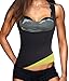 Bafully Neoprene Fitness Tank Top Shaper Underbust Corset Waist Trainer Vest Fat Burner (L (US 12-14)) Black