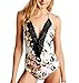 Mitang Women's One Piece Floral Lace Halter Monokini
