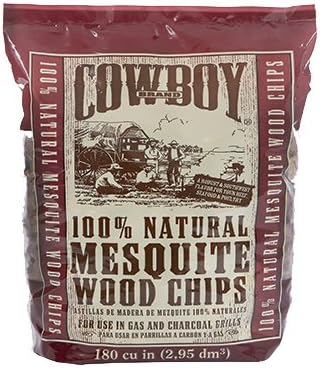 Cowboy Natural Mesquite Wood Chips, 25 lb