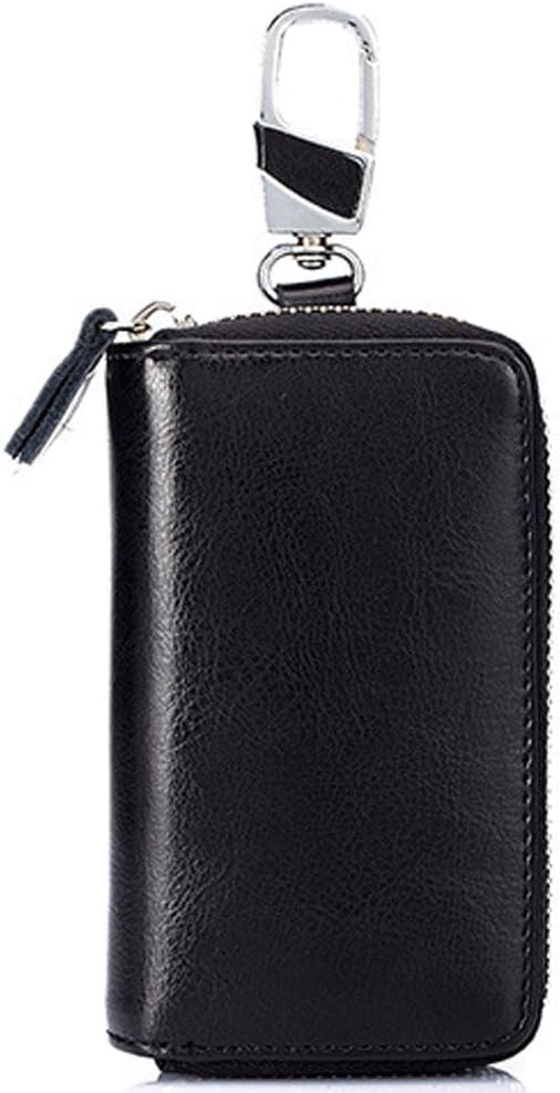 Key case SINOKAL Keychain Bag Unisex Large Leather Wallet Cover Car Key Wallet with 12 Hook