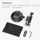 ULANZI SC-02 4.5-inch Suction Cup Ball Head Mount for Action Camera Digital view 8