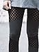 Nulibenna Women's High Waist Mesh Stretchy Workout Sportys Yoga Leggings (Large, Grey 1)
