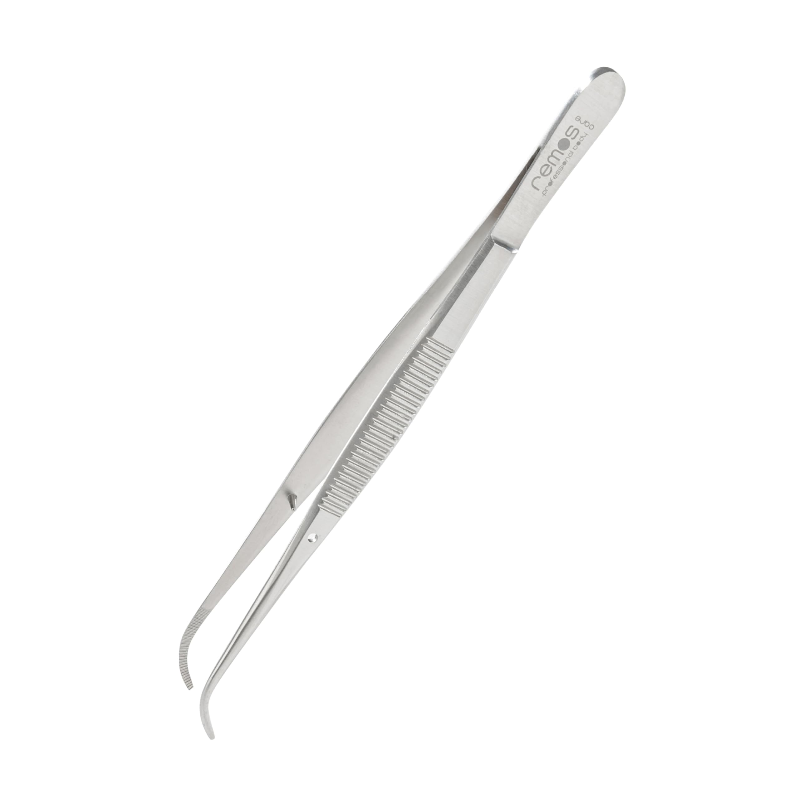 REMOS Tweezers Curved, Stainless, Length 12.5 cm
