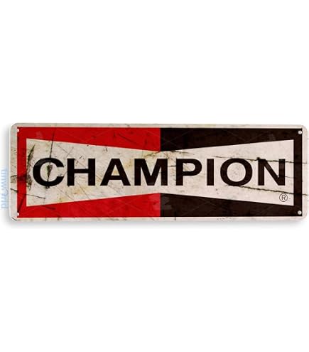 Amazon.com: Retro Vintage Tin Metal Sign, Champion Spark Plugs
