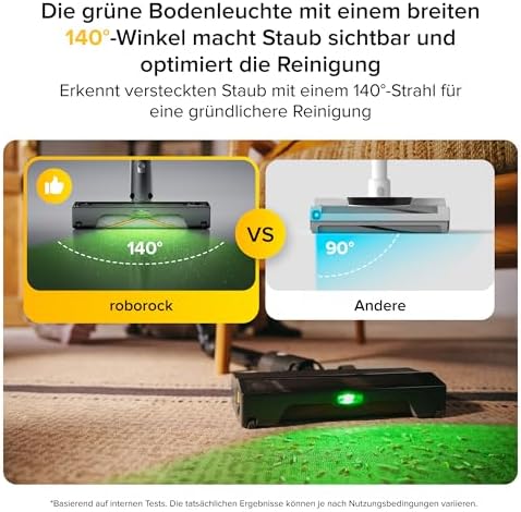 H60 Ultra Akku Staubsauger, 210AW Saugleistung, 90Min Max Laufzeit