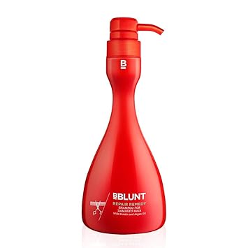 BBLUNT Repair Remedy Shampoo for Damaged Hair, 400ml Pump Bottle