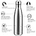 Water Bottle Stainless Steel BPA Free Leak Proof Large Capacity Cola Shape Flask Kids Thermoses for Sports Travel Outdoor (Stainless Steel 4pc,17oz)